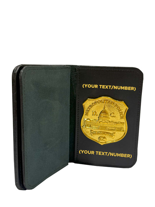 Badge & Double ID Leather Case