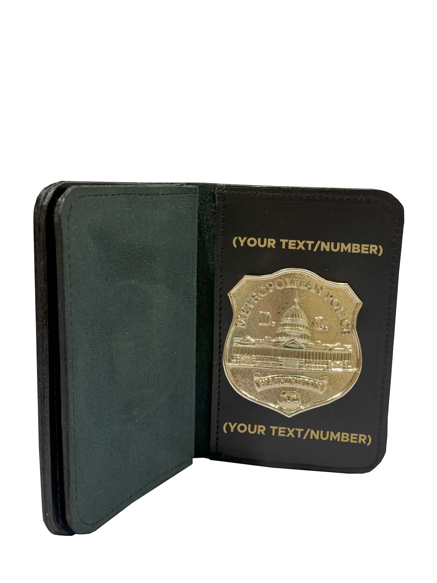 Badge & Double ID Leather Case